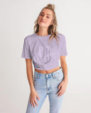 Crybaby Logo Favorite Women's Twist-Front Cropped Tee - Crybaby Cosmetics Co.