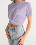 Crybaby Logo Favorite Women's Twist-Front Cropped Tee - Crybaby Cosmetics Co.