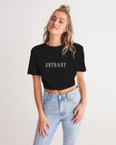 Crybaby favorite Twist-Front Cropped Tee - Crybaby Cosmetics Co.