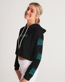 Crybaby favorite Rose print logo Cropped Hoodie - Crybaby Cosmetics Co.