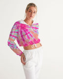 Chloe quarter zip Cropped Windbreaker - Crybaby Cosmetics Co.