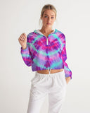 Ava quarter zip  Cropped Windbreaker - Crybaby Cosmetics Co.