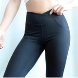 JGS1996 Women Scrunch Butt Yoga Pants Leggings High Waist Waistband Workout Sport Fitness Gym Tights Push Up - Crybaby Cosmetics Co.