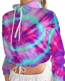 Ava quarter zip  Cropped Windbreaker - Crybaby Cosmetics Co.