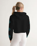 Crybaby favorite Rose print logo Cropped Hoodie - Crybaby Cosmetics Co.