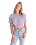 Crybaby Logo Favorite Women's Twist-Front Cropped Tee - Crybaby Cosmetics Co.